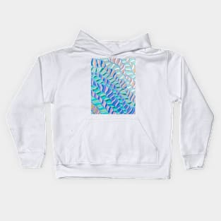 Waves of Teal, Blue & Sand Kids Hoodie